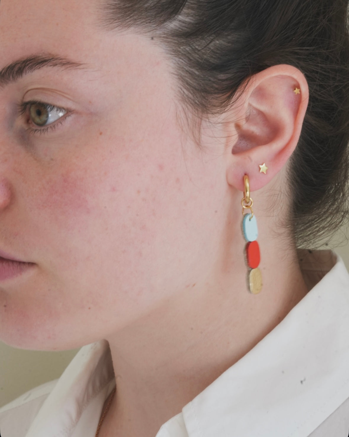 Tricolore - Boucles d’oreilles Maison Pevilia