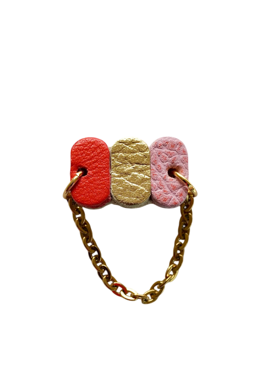 Bague tricolore souple - Maison Pevilia - Maison Pevilia
