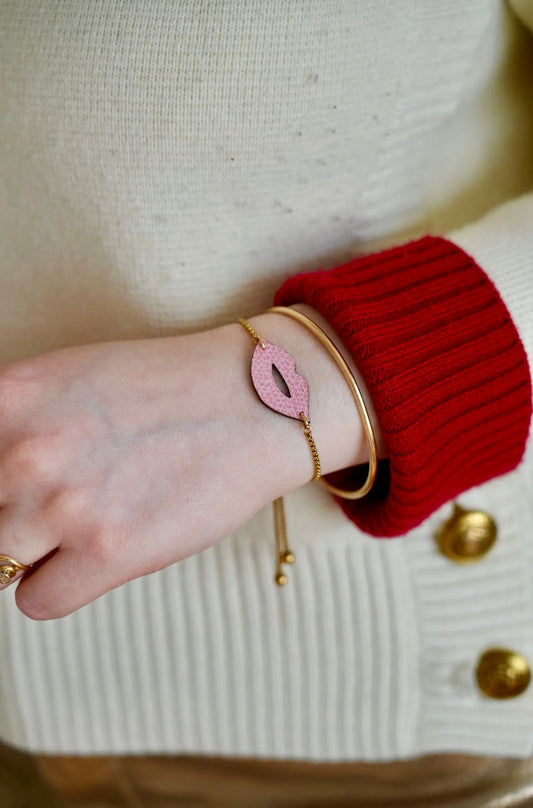 Bracelet chaîne Bouche - Maison Pevilia Maison Pevilia