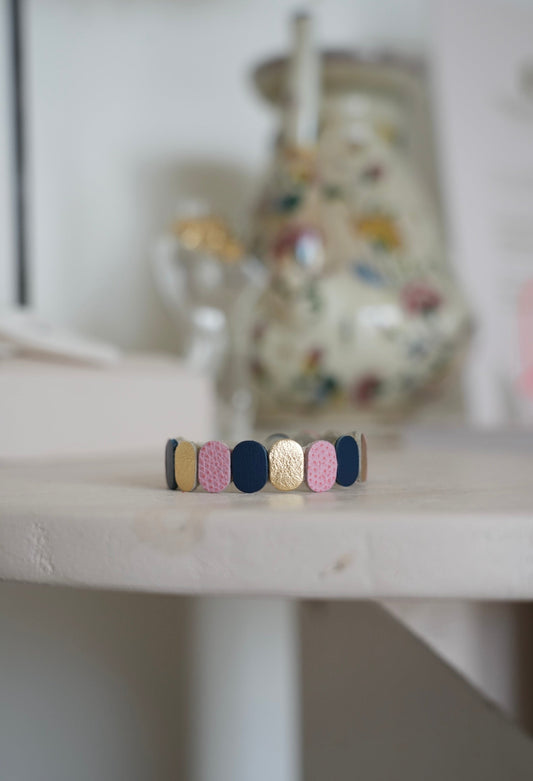 Bracelet tricolore en cuir - Maison Pevilia Maison Pevilia