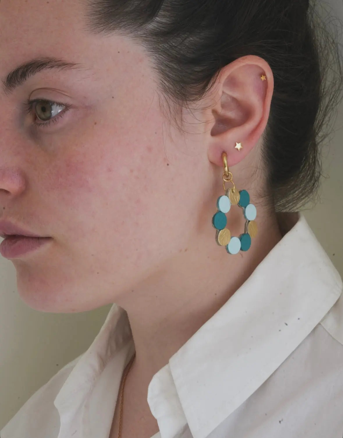 Boucles d’oreilles Couronne - Maison Pevilia - Maison Pevilia