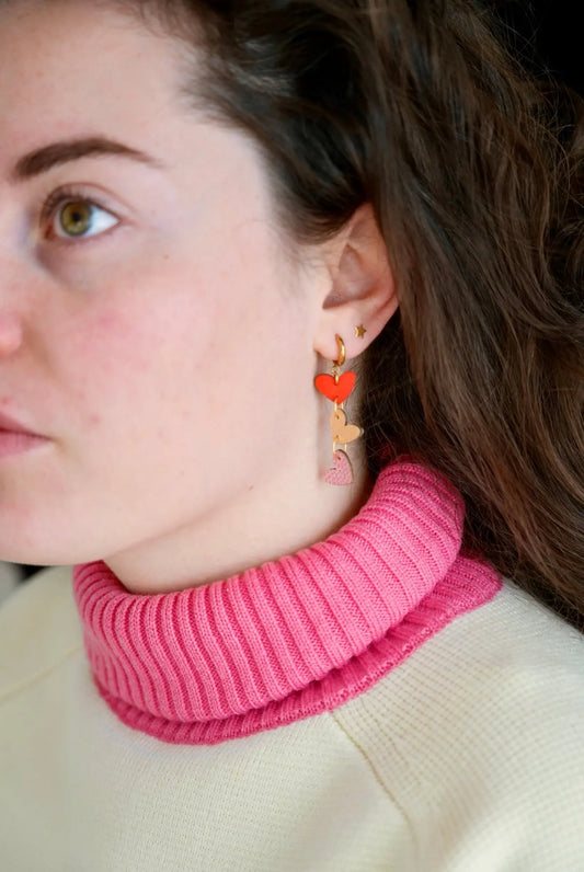 Boucles d'oreilles Cœur - Maison Pevilia - Maison Pevilia