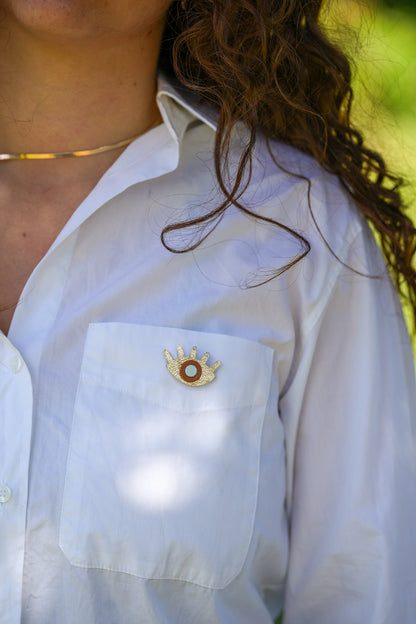 Broche Oeil - Maison Pevilia