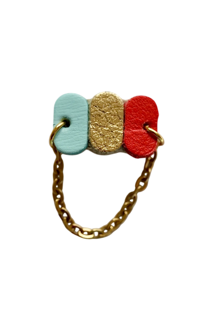 Bague tricolore souple - Maison Pevilia - Maison Pevilia