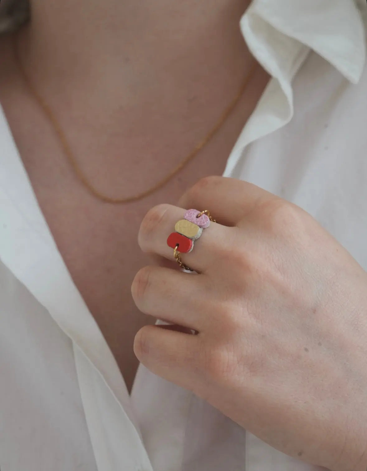 Bague tricolore souple - Maison Pevilia - Maison Pevilia