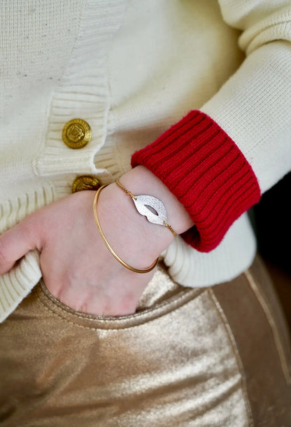 Bracelet chaîne Bouche - Maison Pevilia Maison Pevilia