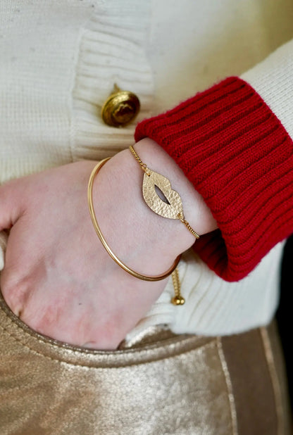 Bracelet chaîne Bouche - Maison Pevilia Maison Pevilia