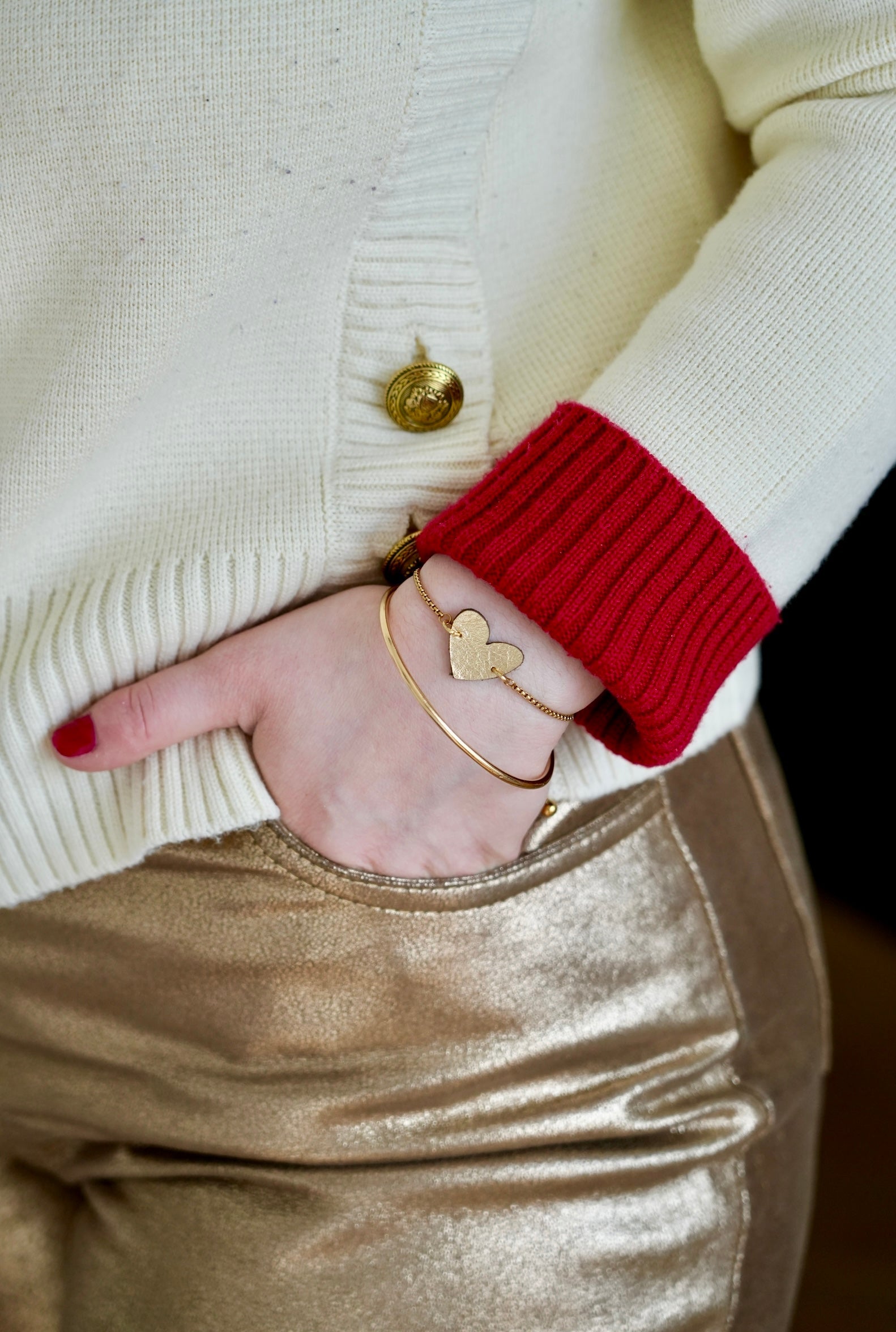 Bracelet chaîne Cœur - Maison Pevilia Maison Pevilia