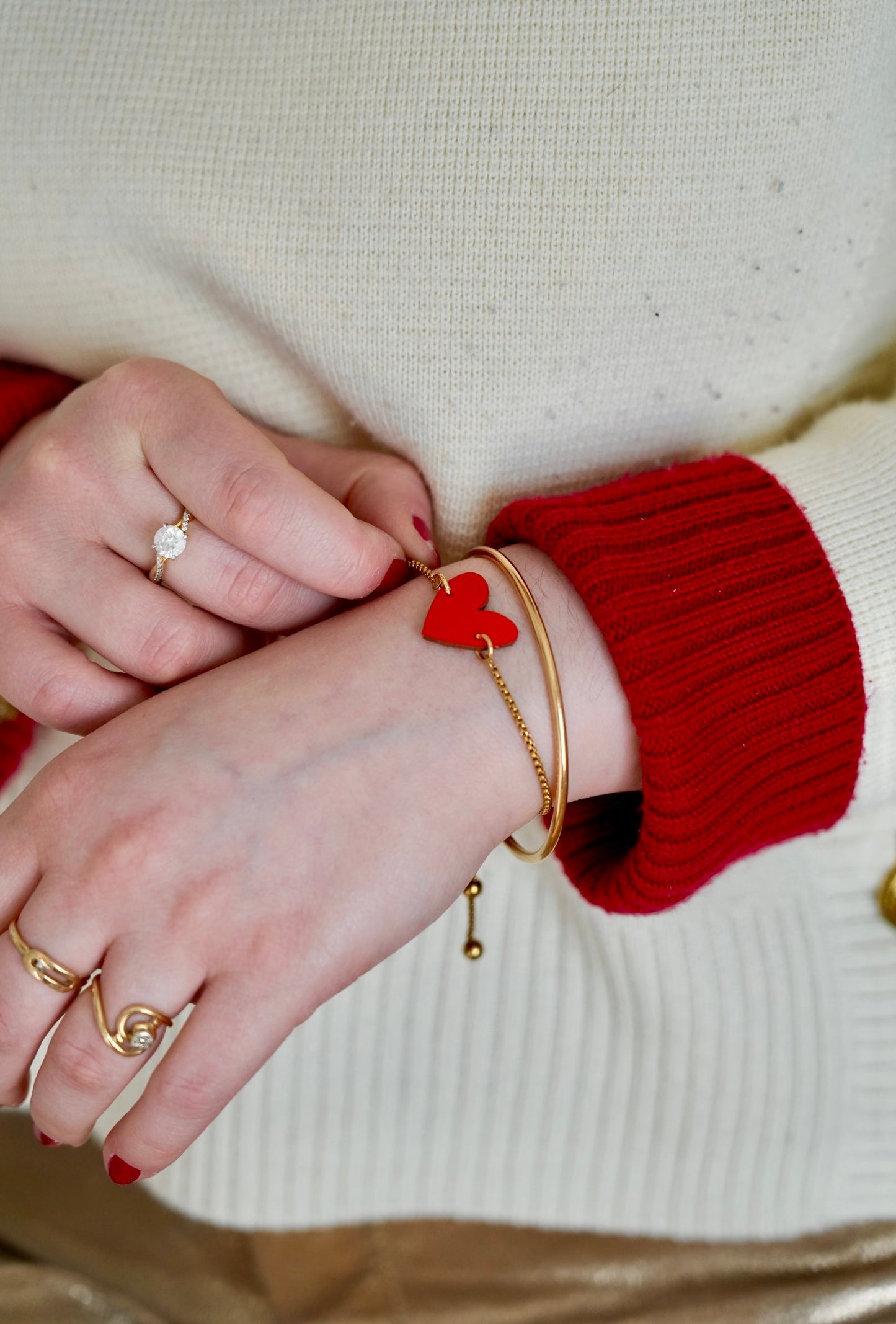 Bracelet chaîne Cœur - Maison Pevilia Maison Pevilia