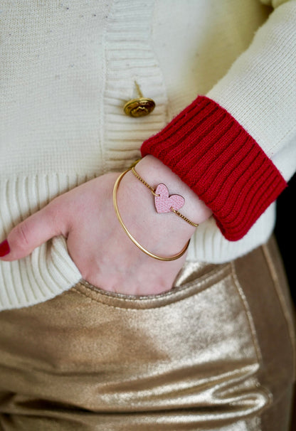 Bracelet chaîne Cœur - Maison Pevilia Maison Pevilia