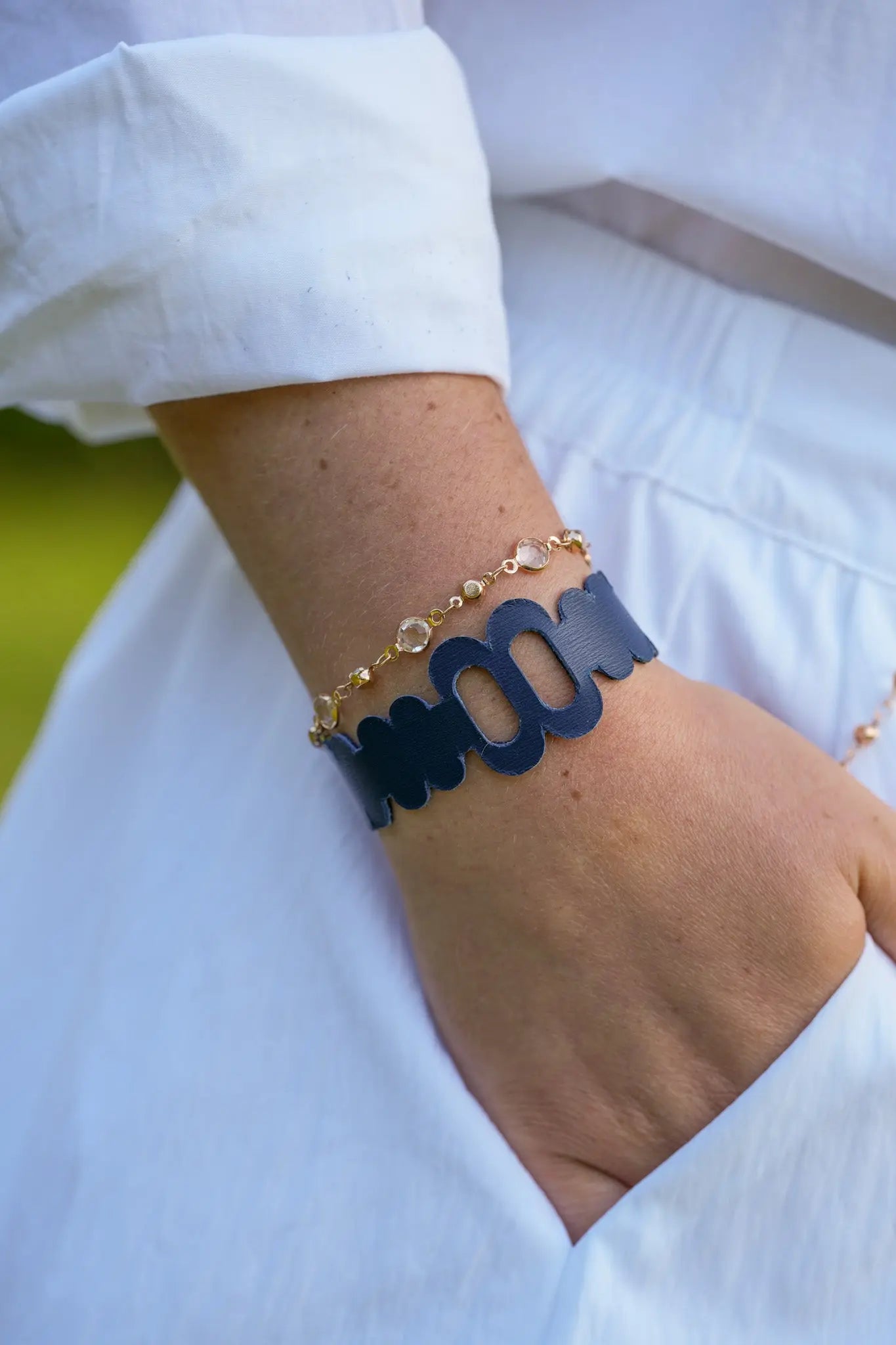 Bracelet cuir Maison Pevilia