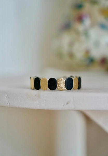 Bracelet tricolore en cuir - Maison Pevilia Maison Pevilia