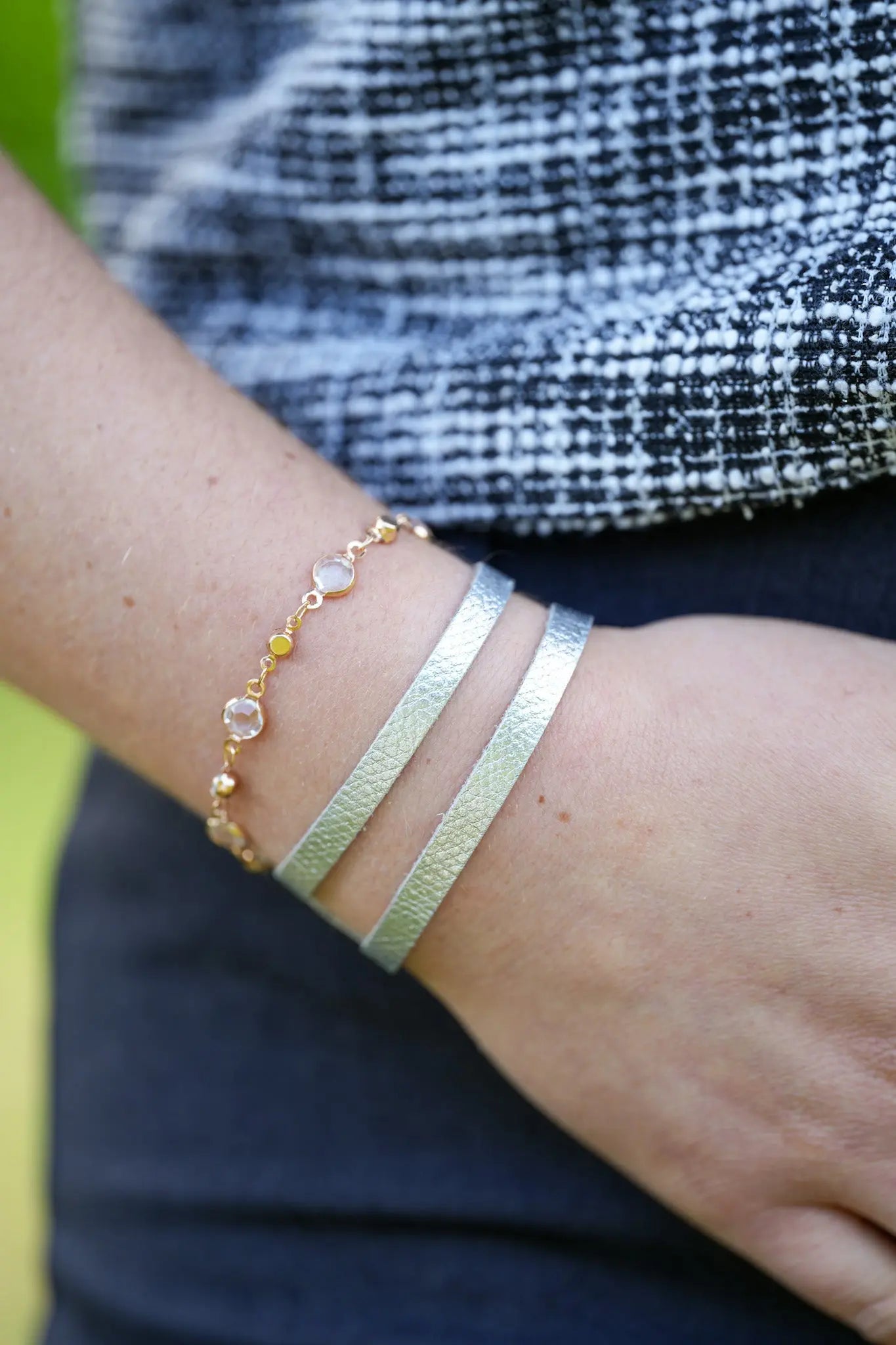 Bracelet cuir Maison Pevilia