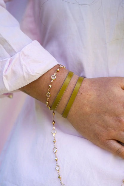 Bracelet cuir Maison Pevilia