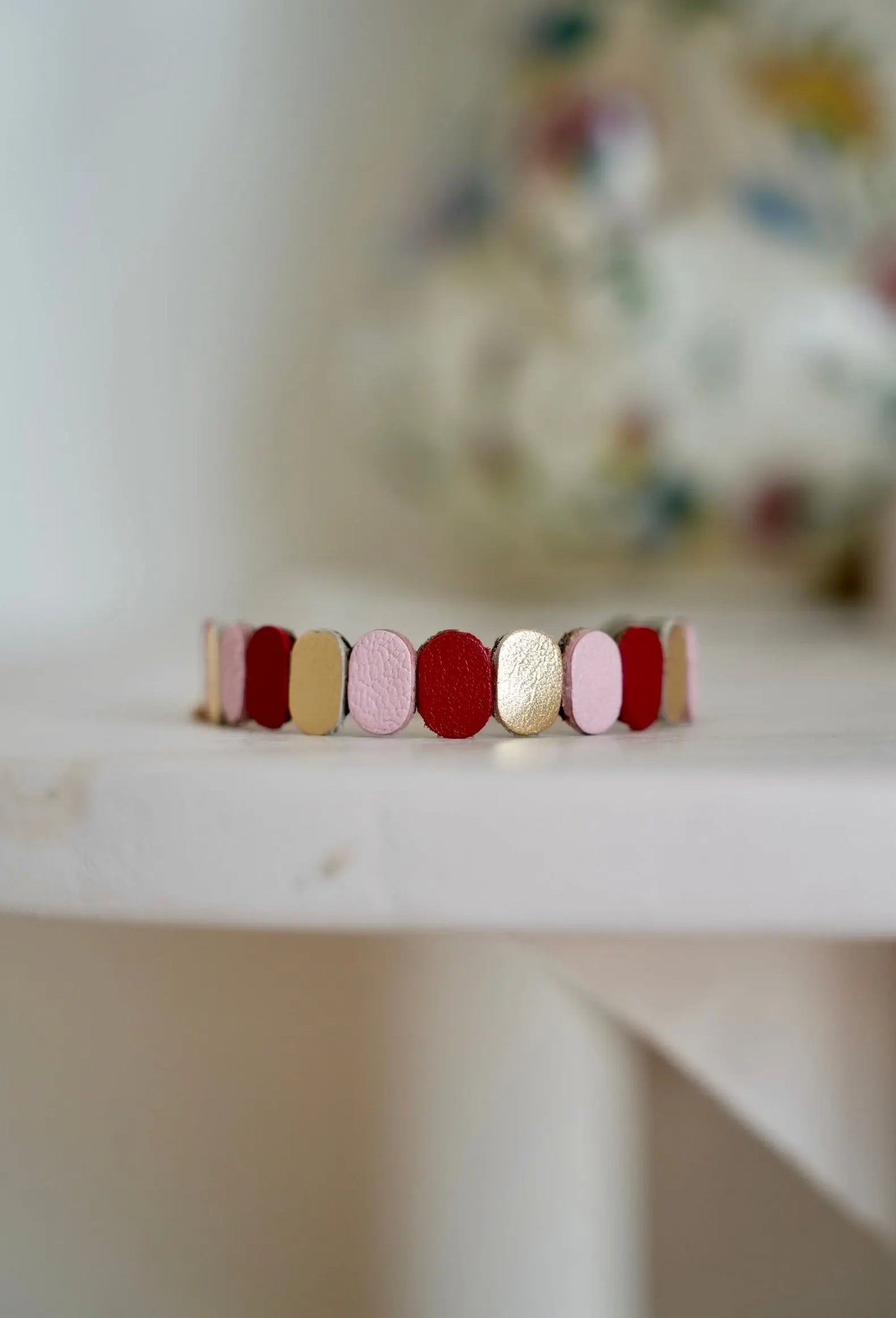 Bracelet tricolore en cuir - Maison Pevilia Maison Pevilia