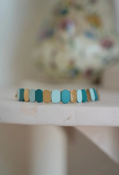 Bracelet tricolore en cuir - Maison Pevilia Maison Pevilia